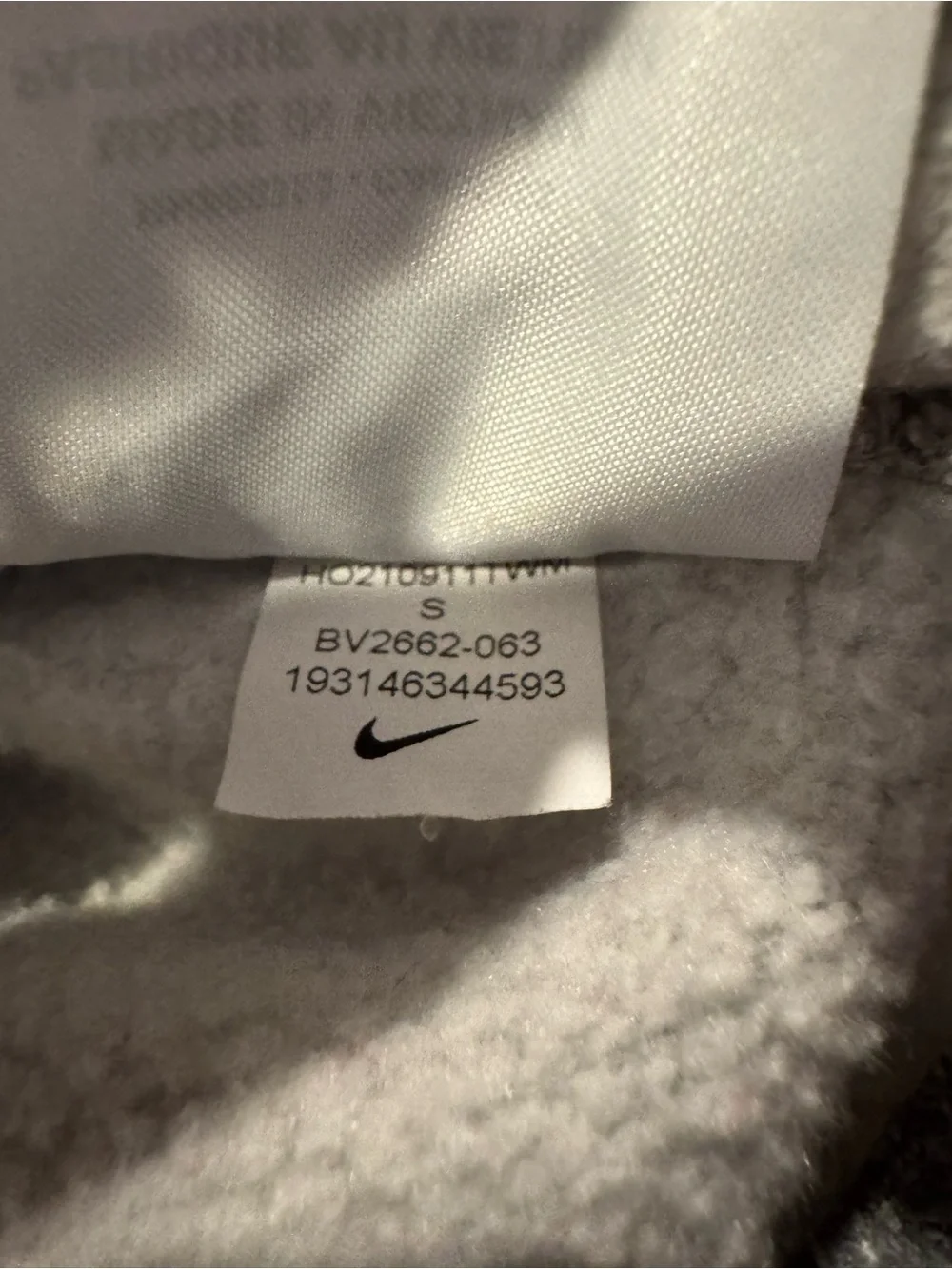 Nike Sportswear Club Fleece Crewneck Sweatshirt Grey BV2662-063 Size Small